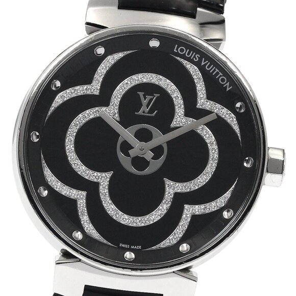 LOUIS VUITTON Tambour Moon Divine GM QA022 Diamond Quartz Men's Watch_887406 - Picture 7 of 7
